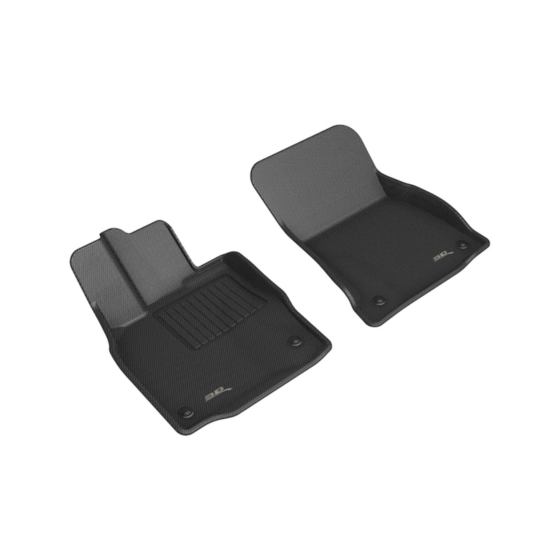 Lexus LS Floor Mats - Front - 3D MAXpider - Kagu - Black - `18-`20 Lexus LS Floor Mats - Front - 3D MAXpider - Kagu - Black - `18-`20